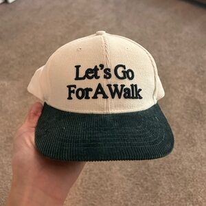 Yellow The Label “Lets Go For A Walk” hat